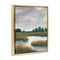 Stupell Industries Cloudy Rural Marsh Landscape Framed Floater Canvas Wall Art